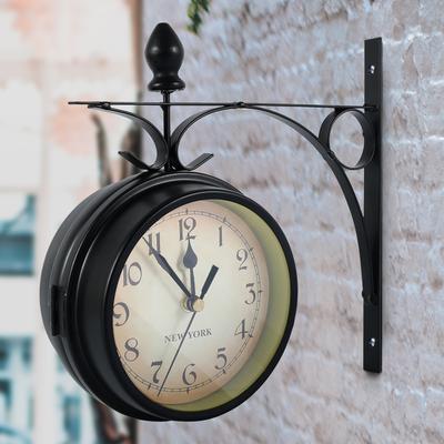 Daily Discovery Retro Double Sided Wall Clock Silent Antique Style Vintage Home Decor Retro Double Sided Wall Clock Silent Antique Style Vintage Home Decor
