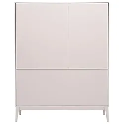 Buffet hoch beige 2 Türen 1 Schublade L90 cm GRAY