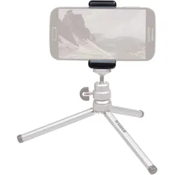Kaiser Fototechnik Smartphone-Halter 6015, Selfie Stick, Schwarz