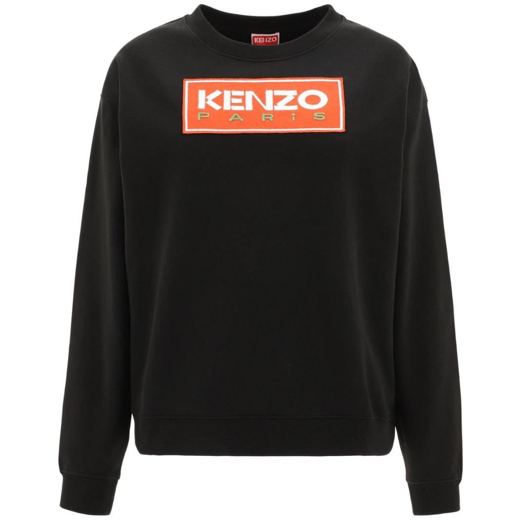 Kenzo Paris Block Logo Zwart damessweatshirt