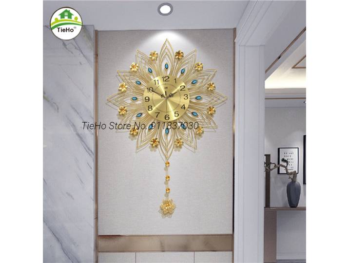 Horloge murale créative de luxe pour le salon, montre murale, horloges silencieuses de chambre à coucher, art mural au design moderne, horloge à pendule, décoration murale