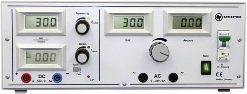 Statron 5340.92 Labornetzgerät, einstellbar 0 - 30 5A 300W Anzahl Ausgänge 2 x