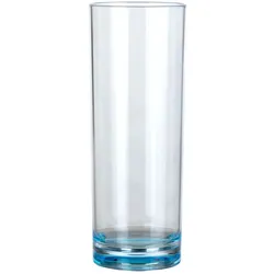 Moritz Milano Longdrinkglas blue line 2er Set aus Polycarbonat 330 ml bruchfest BPA-frei leicht – für Longdrinks Softdrinks