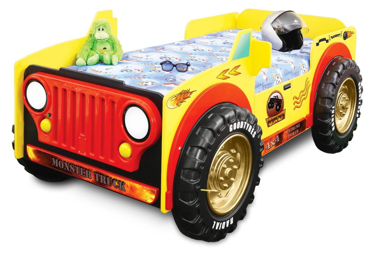 Schlafzimmer Kinderbett Betten Kinder Zimmer JEEP Auto Kindermöbel + Matratze