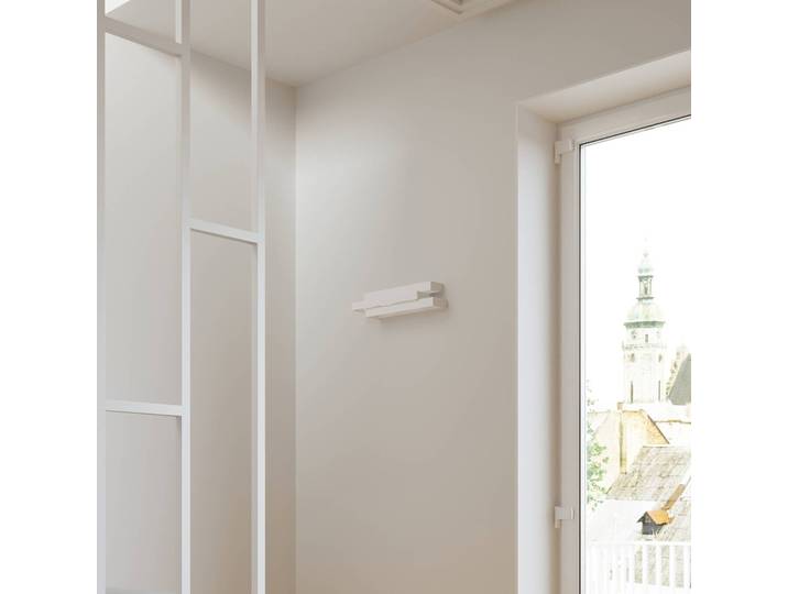 Wandlampe Marcellus SOLLUX LIGHTING, dimmbar, weiß / opal, für Wohn- / Esszimmer, Metall, Modern, Wandleuchte, Wandlampe Innen