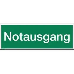 Neutralware Hinweisschild Notausgang 297x105mm PVC