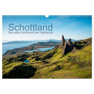 Schottland - Die wilde Schönheit der Highlands (Wandkalender 2026 DIN A3 quer), CALVENDO Monatskalender