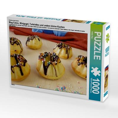 CALVENDO Puzzle Ein Motiv aus dem Kalender Mug Cakes, Minigugel, Tartelettes und andere kleine Kuchen 1000 Teile Puzzle quer | 1000 Teile Lege-Größe