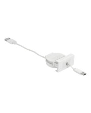 Delock Easy 45 Modul USB 2.0 Ausrollkabel Typ-A zu Type-C weiß Digital/Daten (81318)