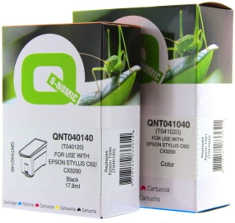 Q-Nomic pack 2 cartuchos: T040 negro + T041 tri-color