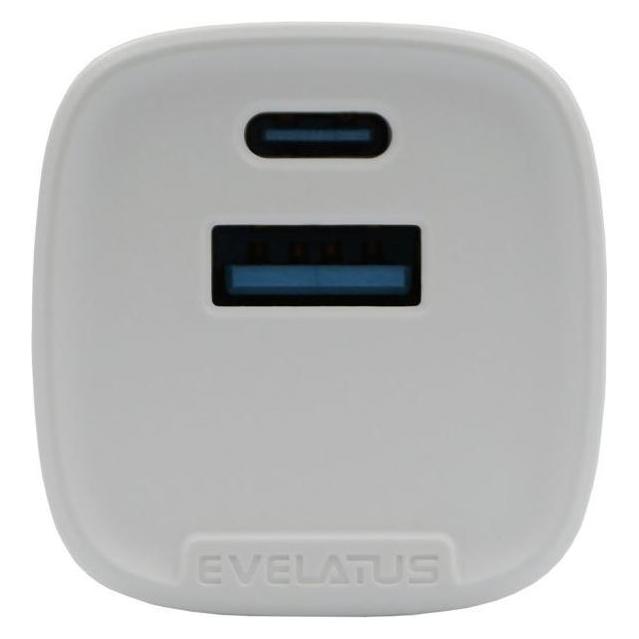 Evelatus Other Phone Accessory QuickVolt Adapter 20W USA/CN White (20 W) (EVELATUS)
