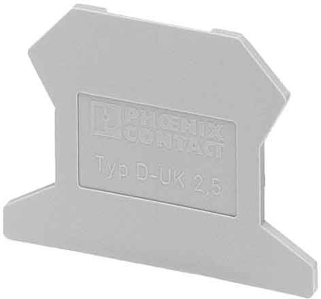 Phoenix Contact Couvercle 37,6x1,5x30,7mm gris D-UK 2,5 (3001022)