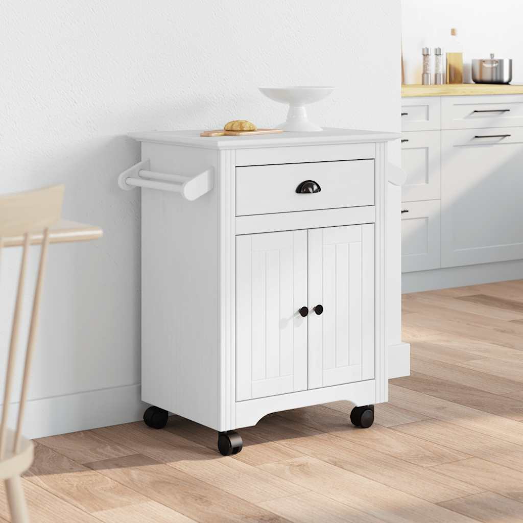vidaXL Chariot de cuisine BODO blanc 72x45x80 cm