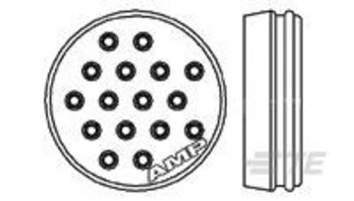 TE Connectivity 213920-2 Rundstecker Stecker Gesamtpolzahl: 16 Serie (Rundsteckverbinder): CPC