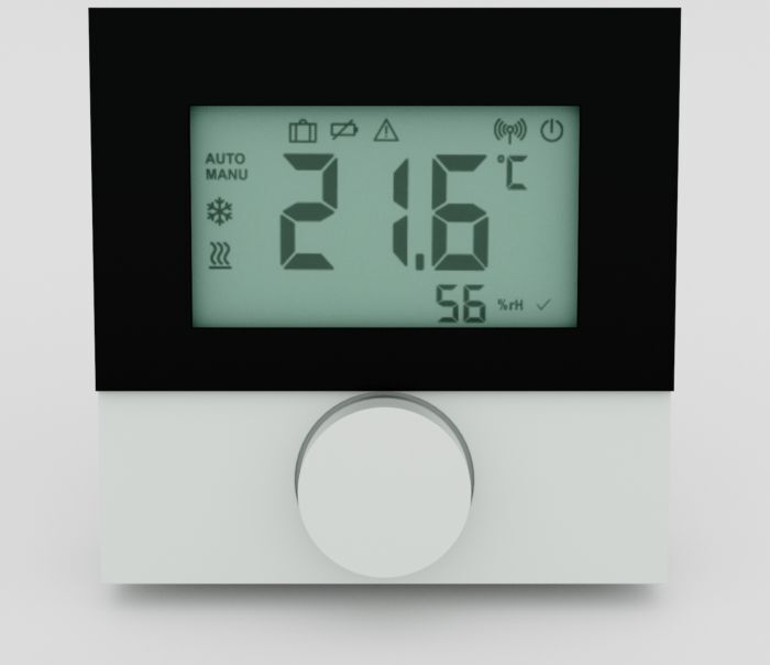 Möhlenhoff Raumbediengerät Display F, RDS 61011-N7 mit Feuchtesensor Alpha Smartware Raumbediengerät