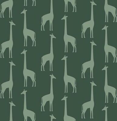 Chesapeake Vivi Teal Giraffe Wallpaper - 20.9 x 396 x 0.025