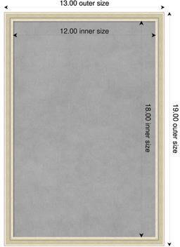 Amanti Art Edith Wood Framed Magnetic Board
