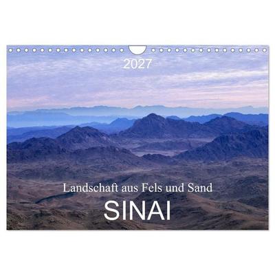 Sinai - Landschaft aus Fels und Sand (Wandkalender 2027 DIN A4 quer), CALVENDO Monatskalender
