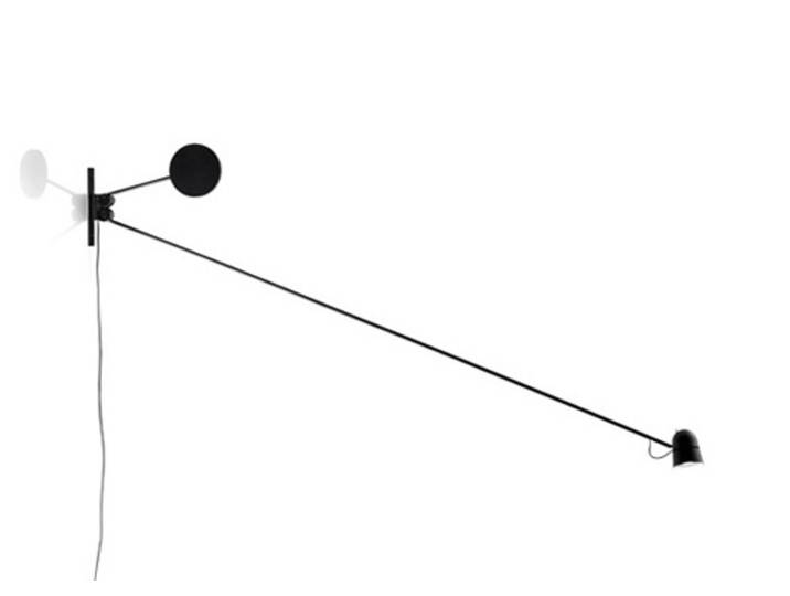 LUCEPLAN lampe murale applique COUNTERBALANCE D73N (Noir - Aluminium)