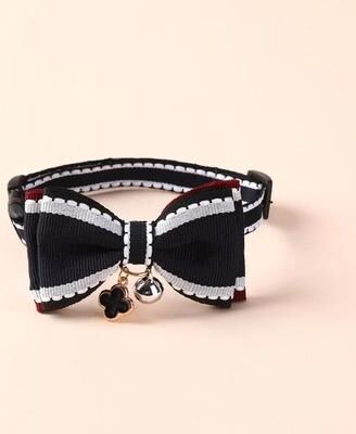 Inspired Finds Cute Bow Bell Pet Collar For Cats And Small Dogs blue