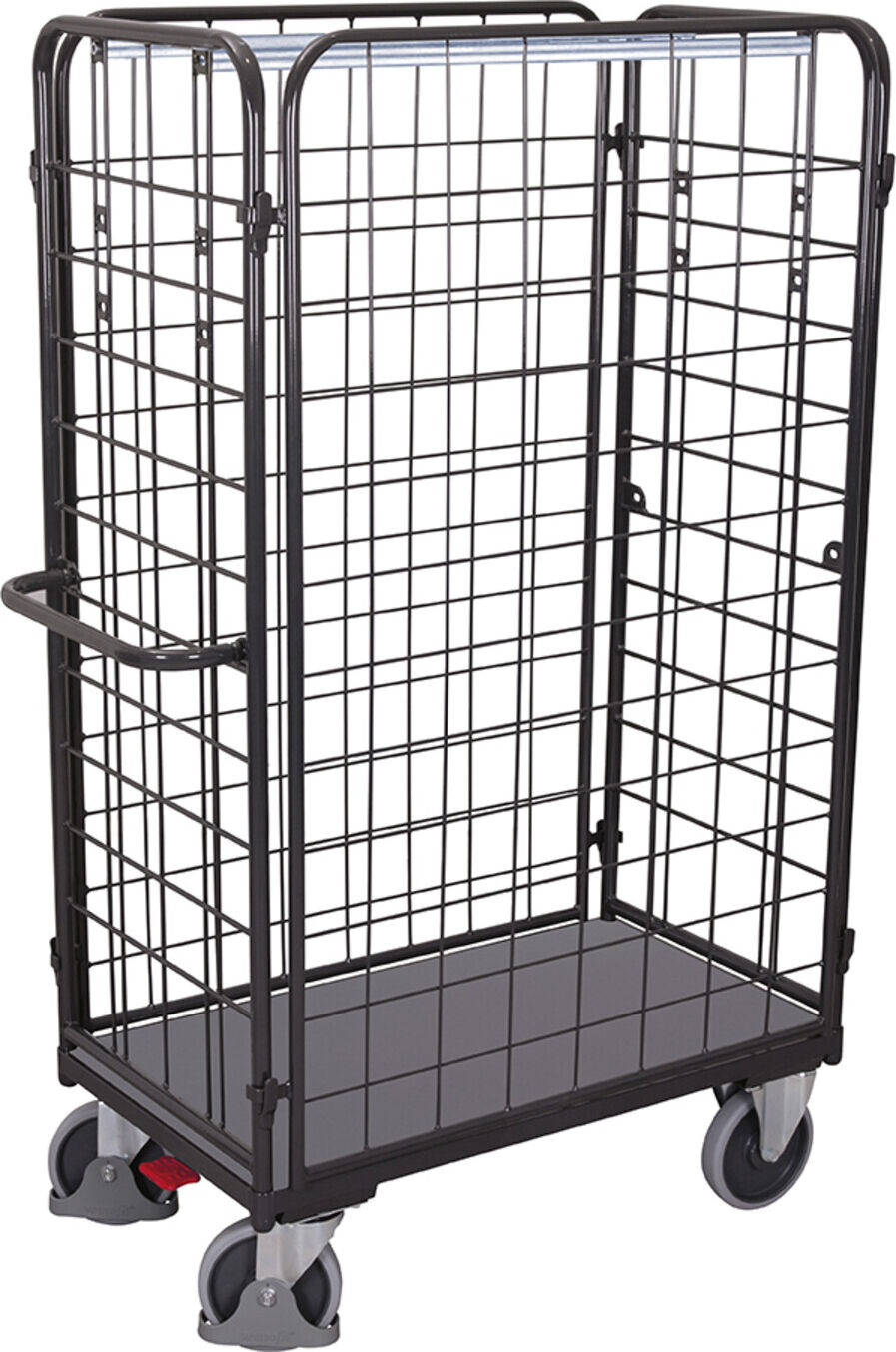 Variofit Paket-Vierwandwagen hoch RAL 7016 (sw-700.403/AG)