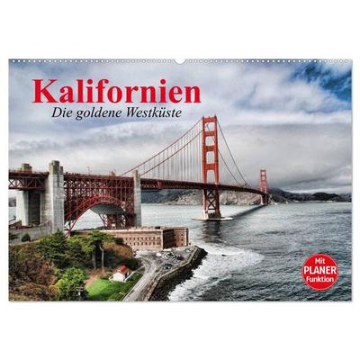 Kalifornien. Die goldene Westküste (Wandkalender 2027 DIN A2 quer), CALVENDO Monatskalender