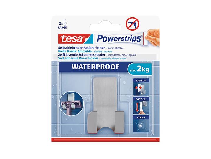 Tesa Rasiererhalter Metall 2.6 × 3.7 × 3.7 cm