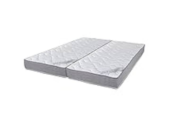 Matelas 2x70x190 Wave - Mousse - Hauteur 19 cm - 3 zones - Soutien ferme
