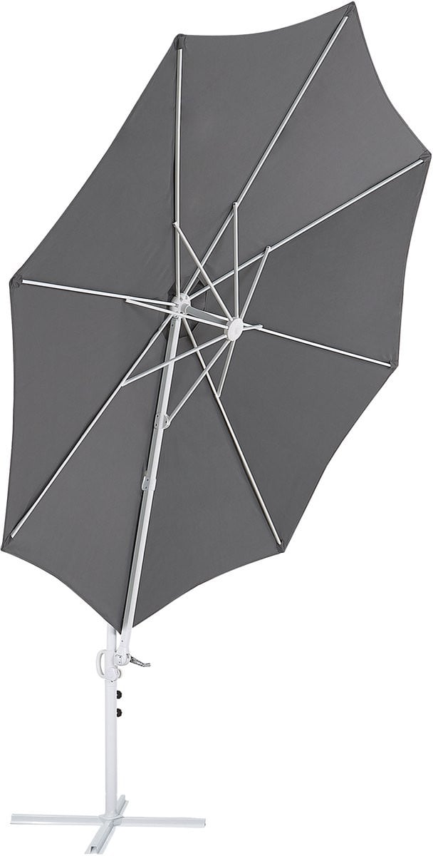 Savona II Zweefparasol Donkergrijs Polyester