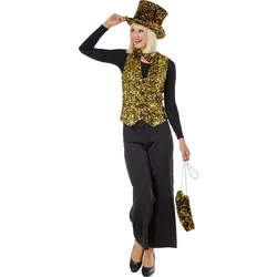 Weste "Pailletten" für Damen, gold