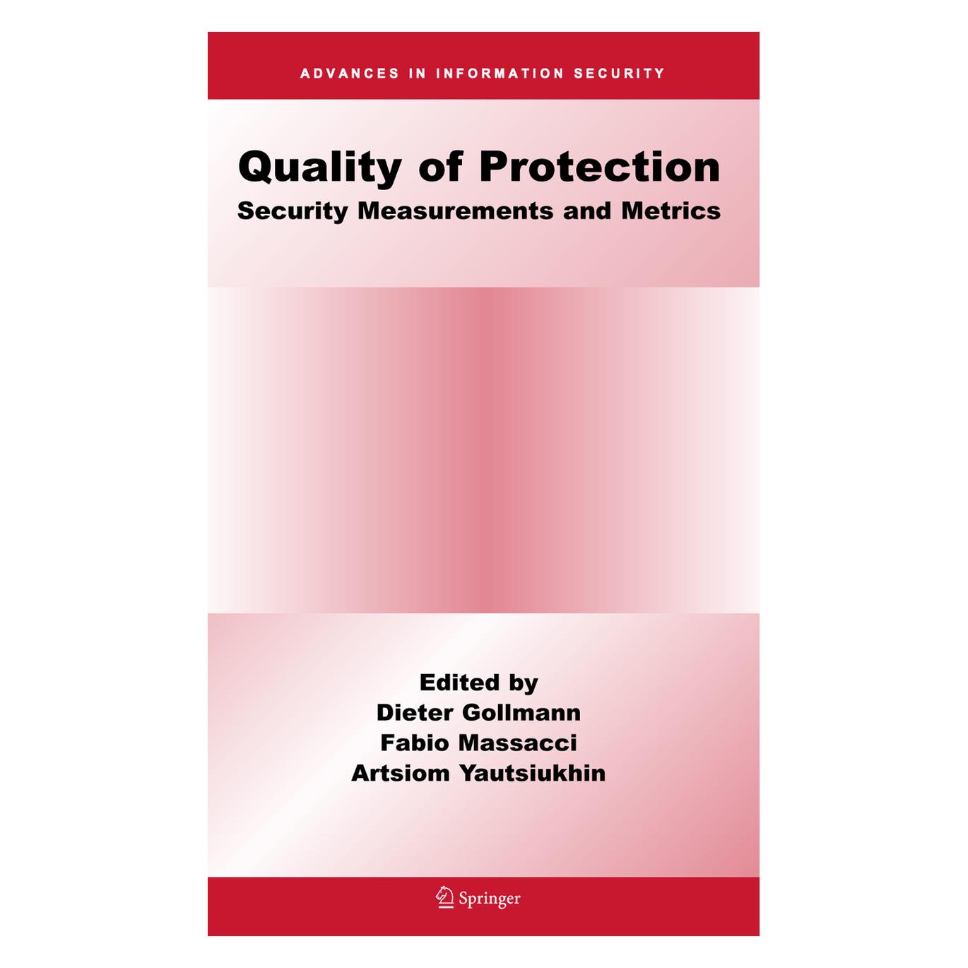 Springer Quality Of Protection (Englisch, Softcover, Artsiom Yautsiukhin, Dieter Gollmann, Fabio Massacci) (55381883)