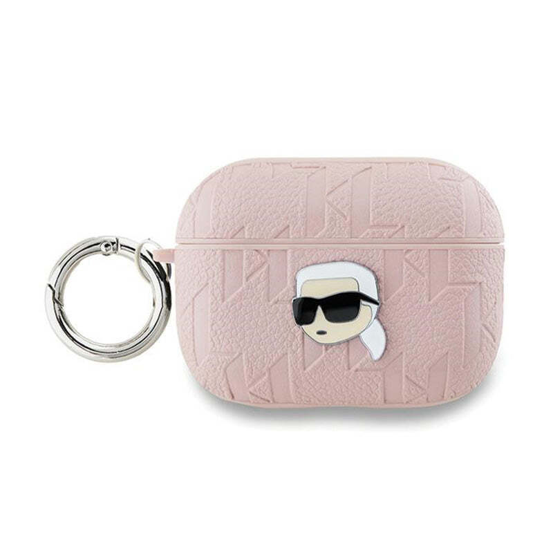 Karl Lagerfeld Monogram Karl Head Etui voor AirPods Pro 2 - Roze