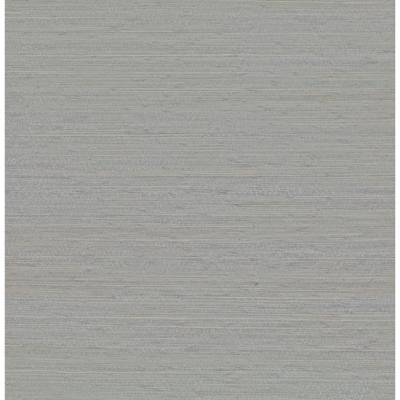 A-Street Prints Kira Periwinkle Hemp Grasscloth Wallpaper