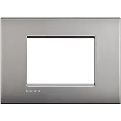 Legrand LNC4803NK Abdeckrahmen LIVINGLIGHT AIR, 3-modulig, Farbe: Nickel