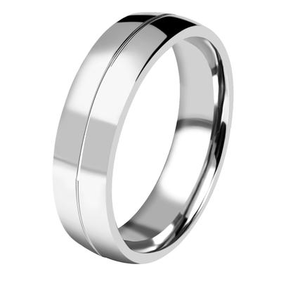 Partnerring AKZENT "Infinite Life, hautverträglich" Gr. 58, silber (silberfarbig), Fingerringe, Herren, 58, Edelstahl