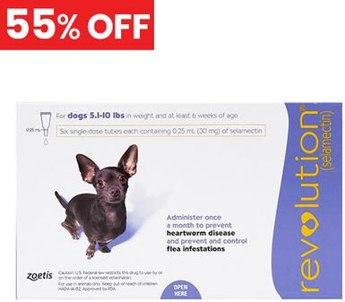 Revolution For Very Small Dogs 5.1-10 Lbs (Purple) 3 Doses