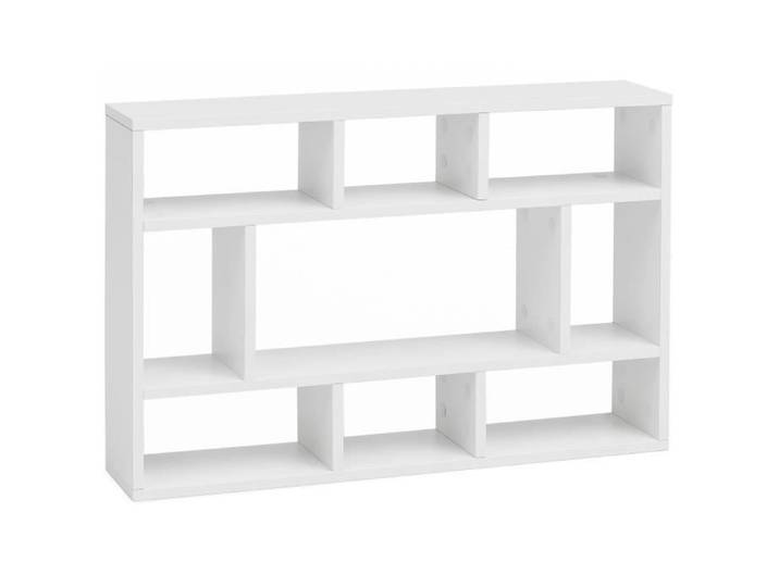 FineBuy Étagère Mur. 75x16x51 cm Bois Blanche