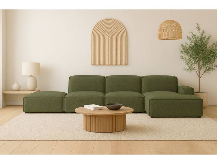 Kaiser Möbel Ecksofa Ecksofa Cursal – modulares L-Sofa mit großzügigem Design, Einzelsofa, L-Form, modulares System, minimalistisches Design