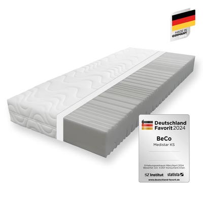 Komfortschaummatratze BECO "Medistar KS, Matratze Kaltschaum-Feeling 90x200 cm, 140x200 cm", transparent, B:180cm H:21cm L:200cm, Obermaterial: 100% Polyester, Matratzen, Komfortschaummatratze, Geprüft mit 1,0* "SEHR GUT" & bewertet mit**Deutschland...