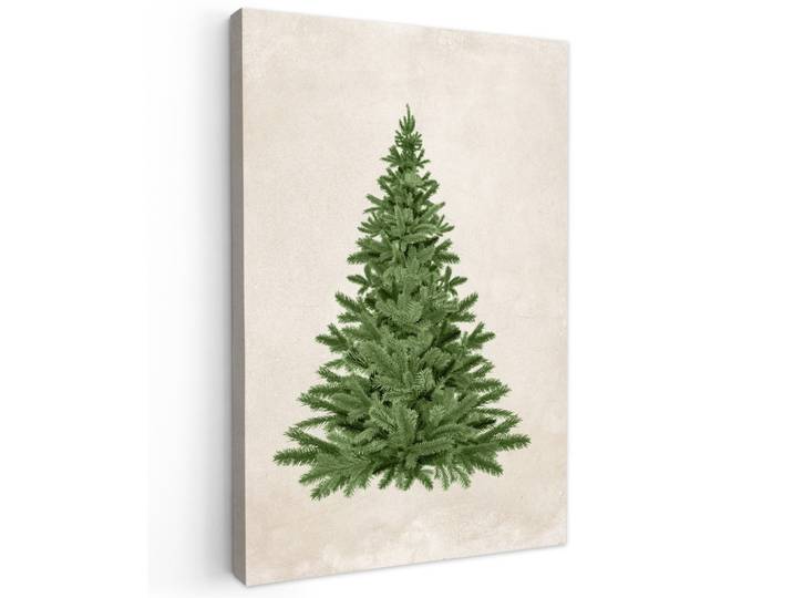 LEINWANDBILD Weihnachtsbaum - Grün - Weihnachten - Feiertage Wanddeko 40x60 cm