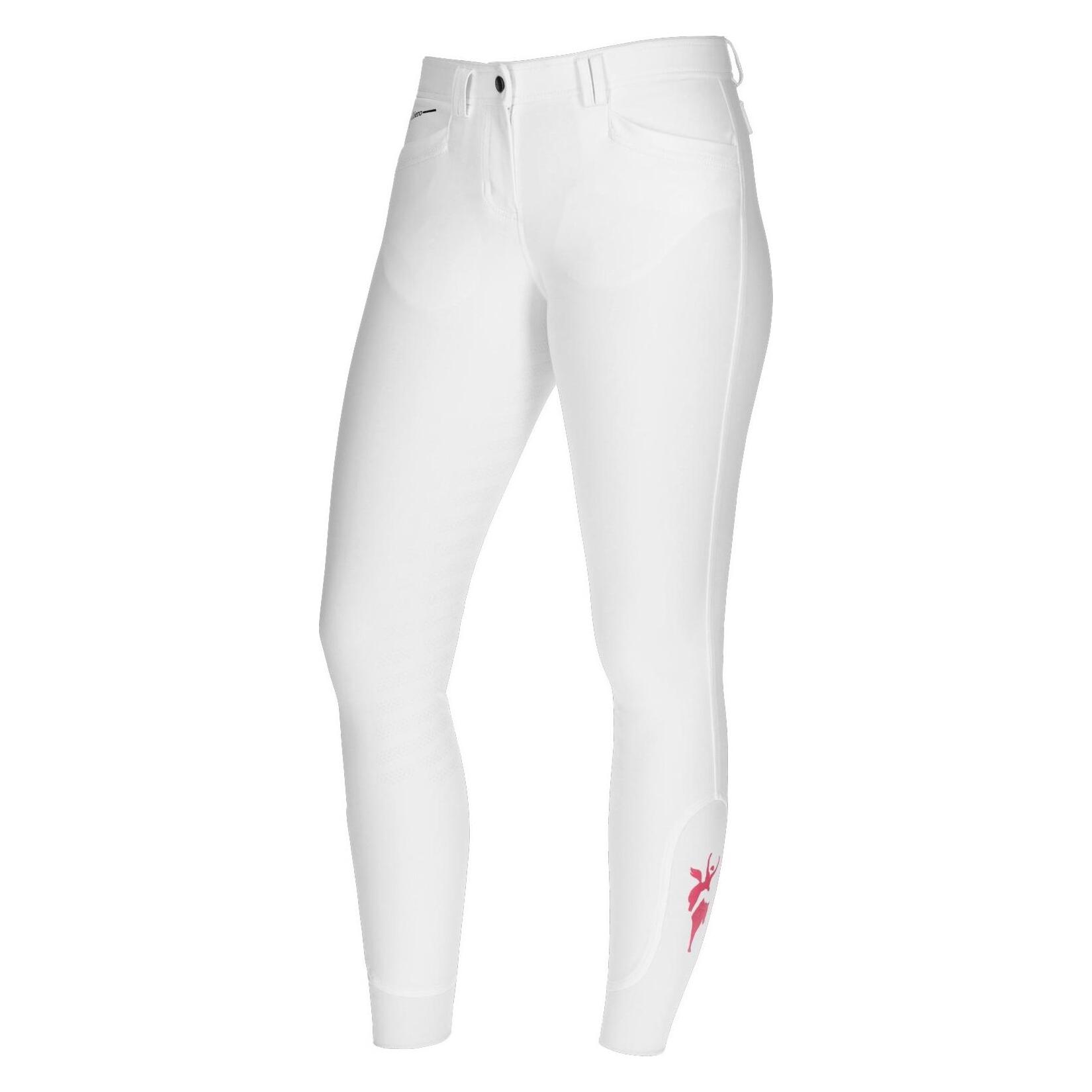 Kerbl Janne x PinkRibbon Reithose Fullgrip, White Pearl, Gr. 38 (38) (3228121)