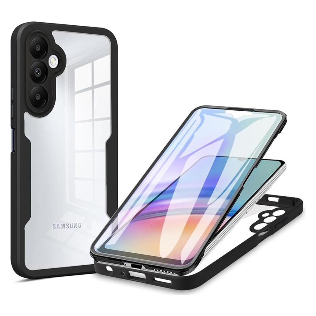 Techsuit - ColorVerse 360 Series + Screen Protector - Samsung Galaxy A15 4G / A15 5G - Black (Samsung Galaxy A15 5G) (56350643)