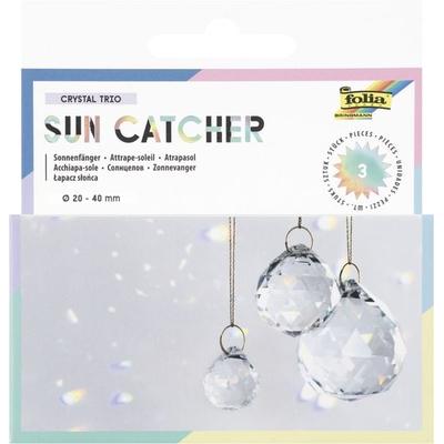 folia Kristallkugeln Sun Catcher Crystal Trio Ø2/3/4cm 3 Stück
