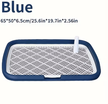 Inspire Picks Reusable Dog Potty Training Tray With Grid Non Slip Dog Potty Trainer For Indoor Pet Hygiene blue xl