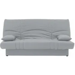Conforteam, Sofa + Bettsofa, DREAM 3-Sitzer-Schlafsofa - Hellgrauer Stoff - Modernes Slyle - B 190 x T92 cm (3-Sitzer)