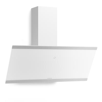 Klarstein Flashline Kopffreihaube | Abluft- und Umluftmodus | Modernes Design | 578 m³/h | 90 cm Weiß