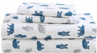 Eddie Bauer Printed Cotton Flannel Sheet Set