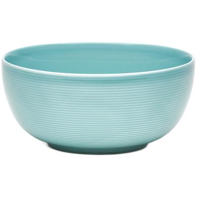 Schale VAN WELL "Jive, 16 cm, 6 Stück", blau (türkis), H:7,5cm Ø:16cm, Porzellan, Schüsseln, Schale, spülmaschinengeeignet