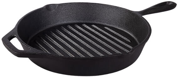Tramontina Pre-Seasoned 26cm Cast Iron Griddle Pan