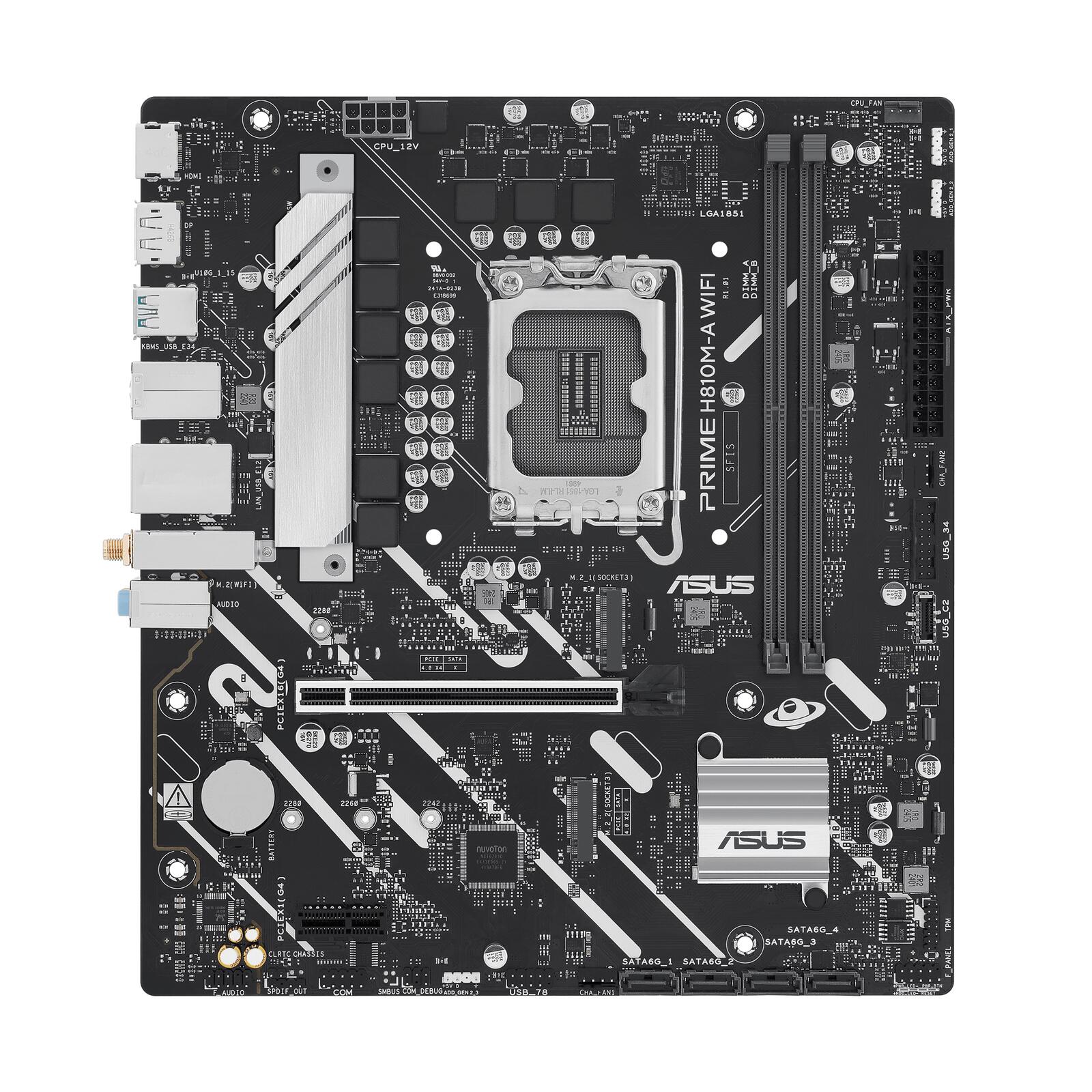 ASUS PRIME H810M-A WIFI Gaming Mainboard 90MB1KJ0-M0EAY0